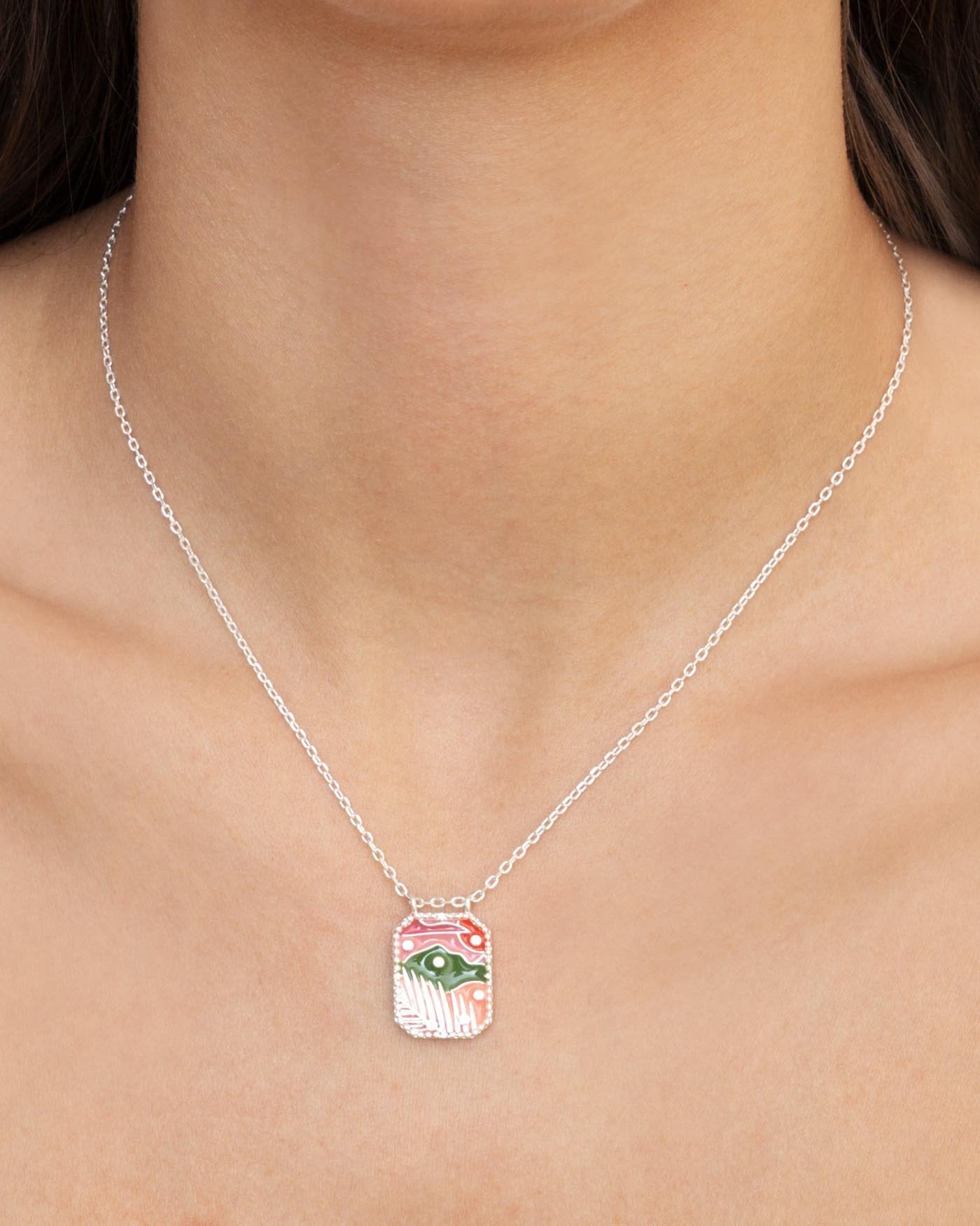 Collana Targhetta Safari