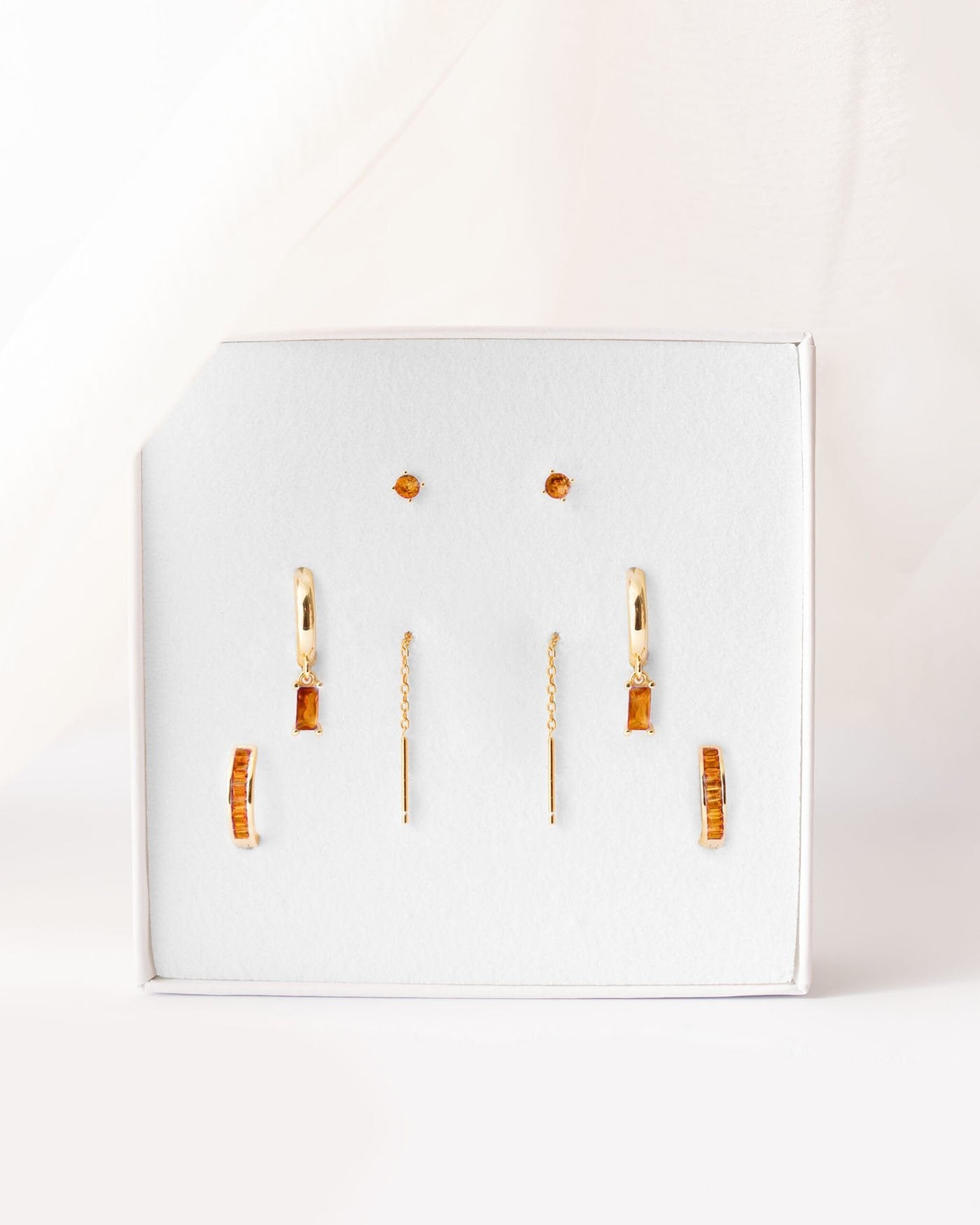 Set Arancione Placcato Oro