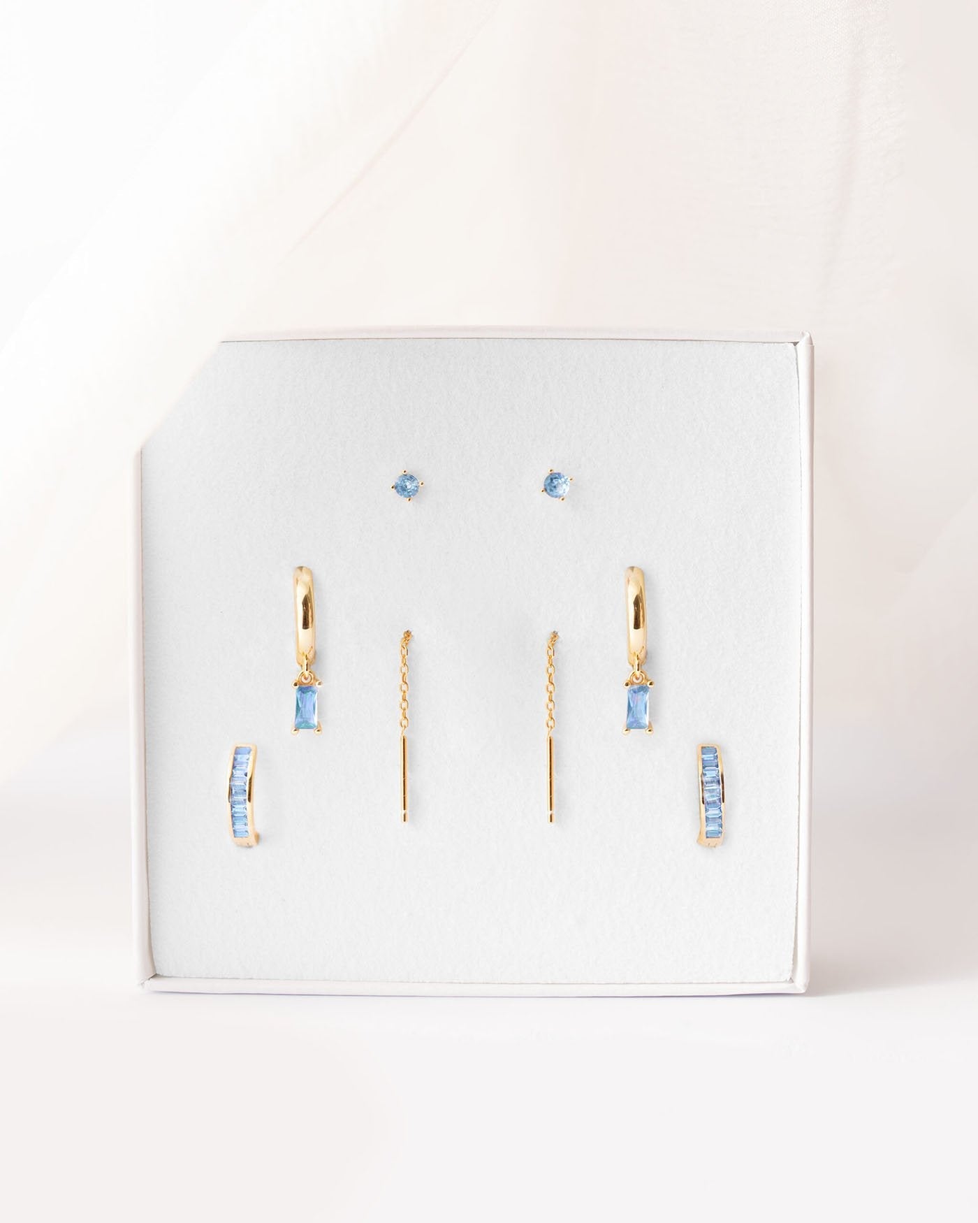 Set Azzurro Placcato Oro